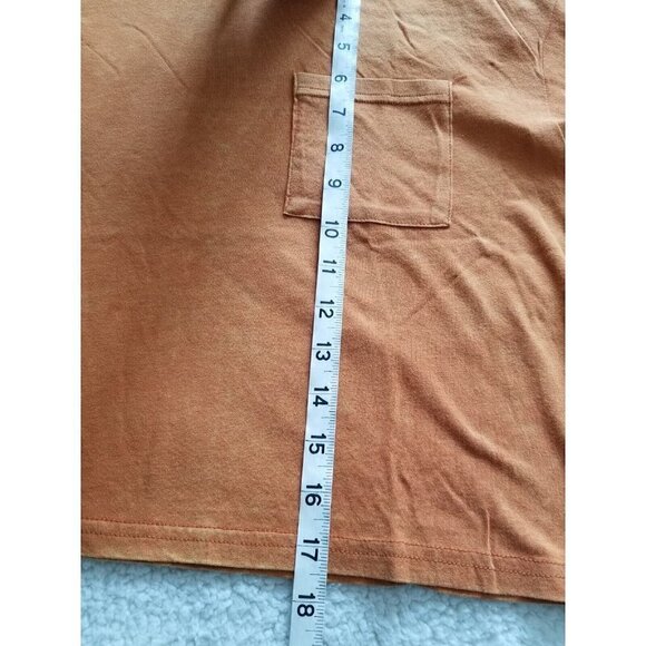 BP. Crop Washed Pocket T-Shirt Rust Amber Short Sleeve Crew Neck  Women's Sz XS - Picture 6 of 7